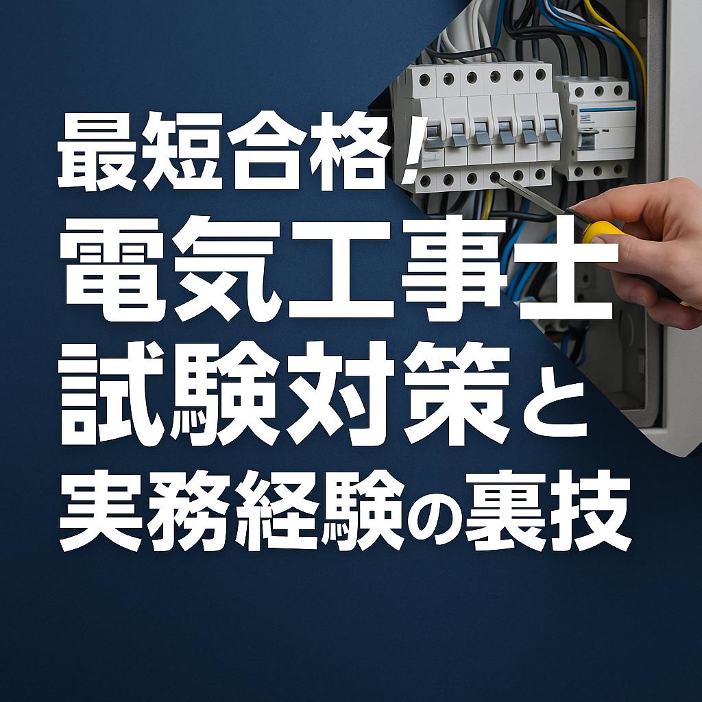 最短合格！電気工事士試験対策と実務経験の裏技