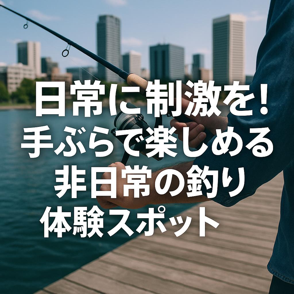 日常に刺激を！手ぶらで楽しめる非日常の釣り体験スポット