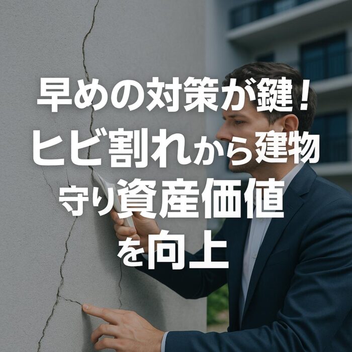 早めの対策が鍵！ヒビ割れから建物を守り資産価値を向上