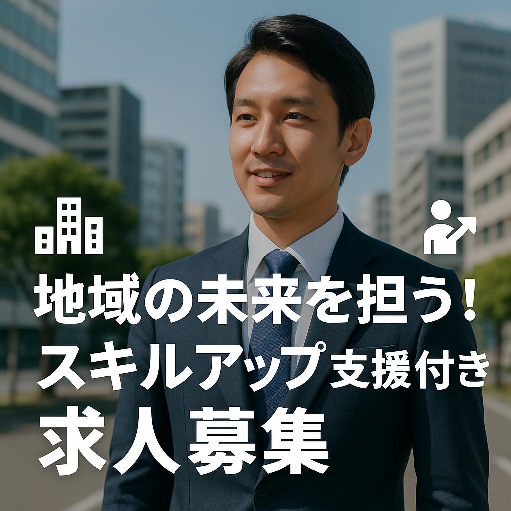 地域の未来を担う!スキルアップ支援付き求人募集