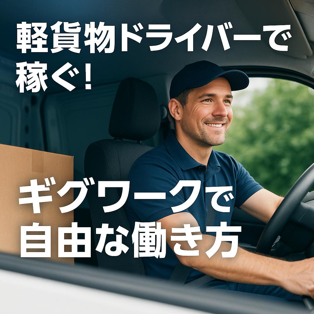 軽貨物ドライバーで稼ぐ！ギグワークで自由な働き方