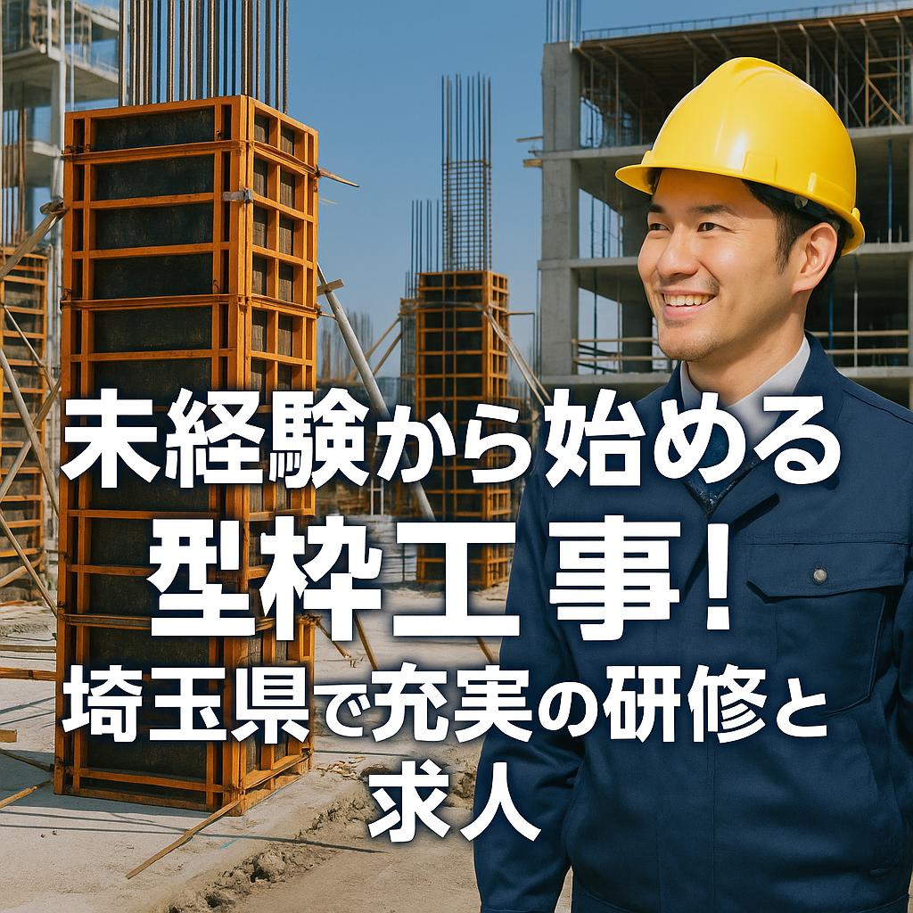 未経験から始める型枠工事！埼玉県で充実の研修と求人