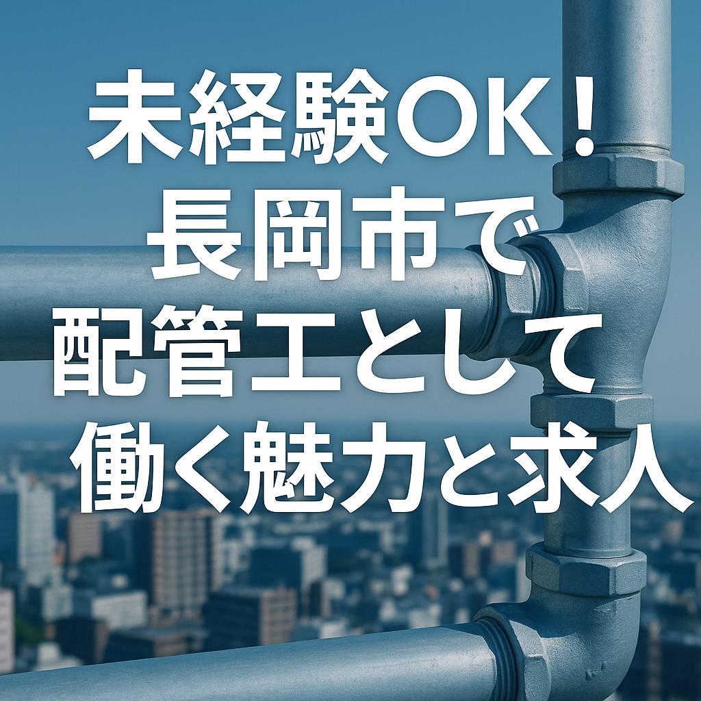 未経験OK!長岡市で配管工として働く魅力と求人