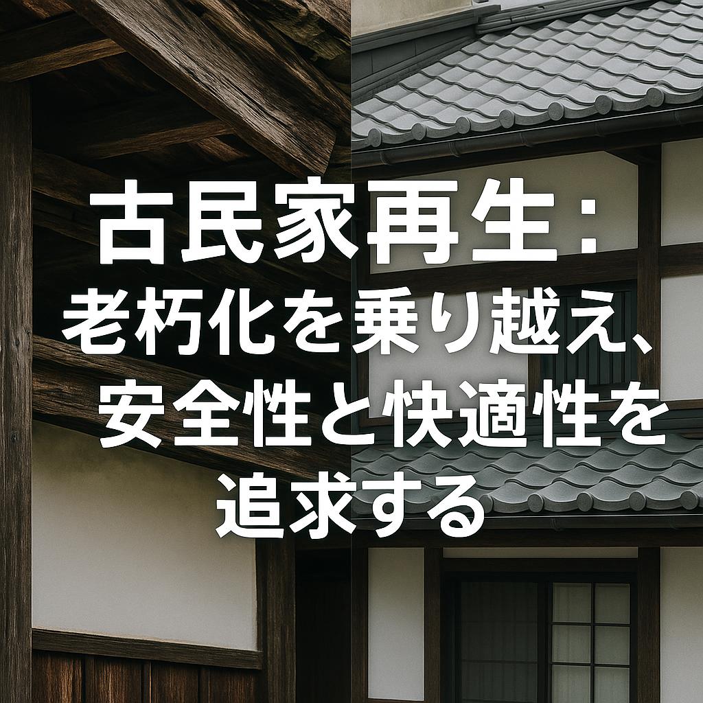 古民家再生：老朽化を乗り越え、安全性と快適性を追求する