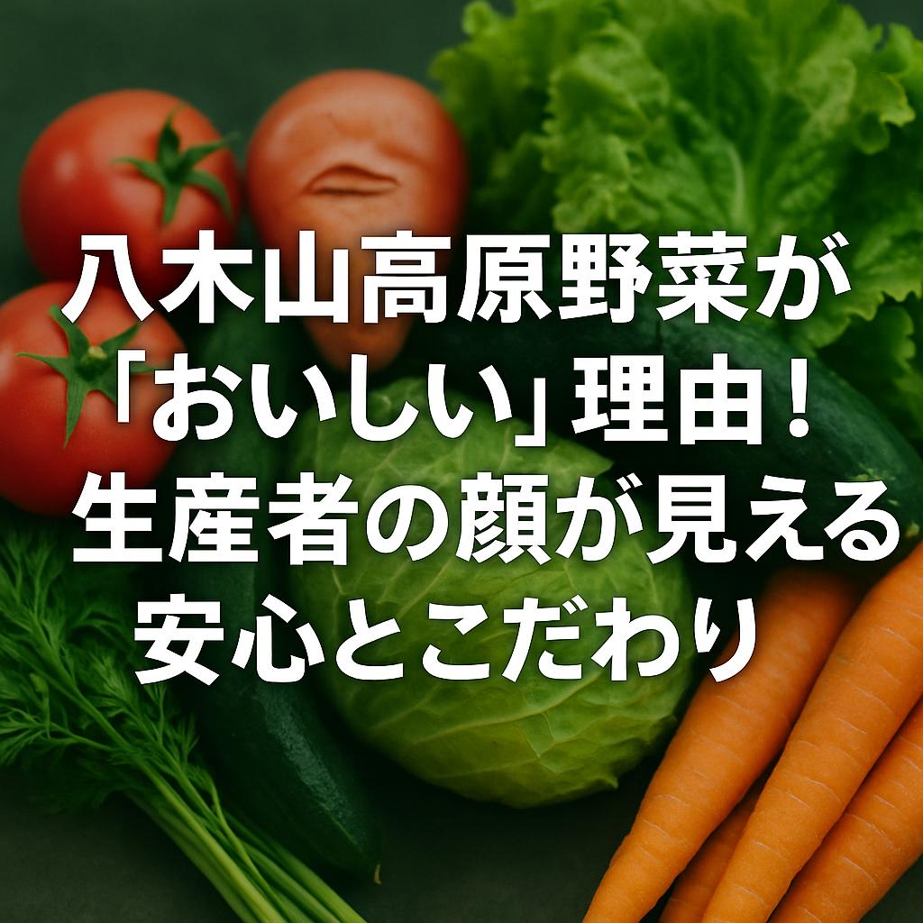 八木山高原野菜が【おいしい】理由！生産者の顔が見える安心とこだわり
