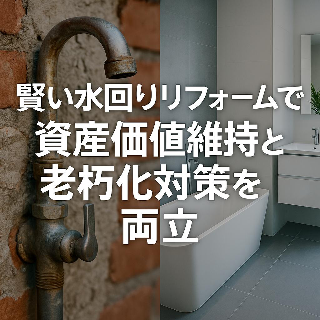 賢い水回りリフォームで資産価値維持と老朽化対策を両立