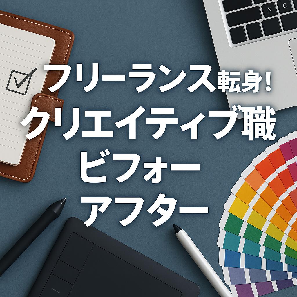 フリーランス転身！クリエイティブ職のビフォーアフター