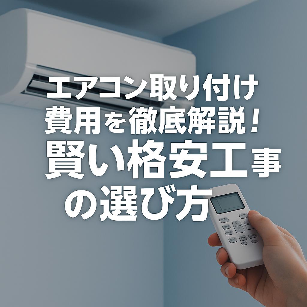 エアコン取り付け費用を徹底解説!賢い格安工事の選び方