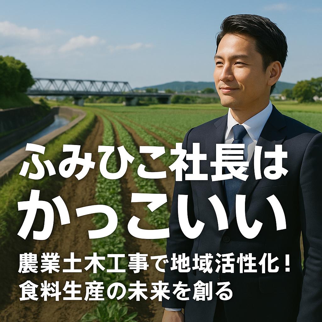 農業土木工事で地域活性化！食料生産の未来を創る
