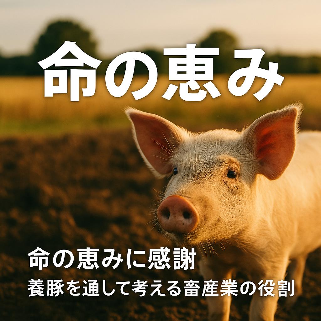 命の恵みに感謝:養豚を通して考える畜産業の役割