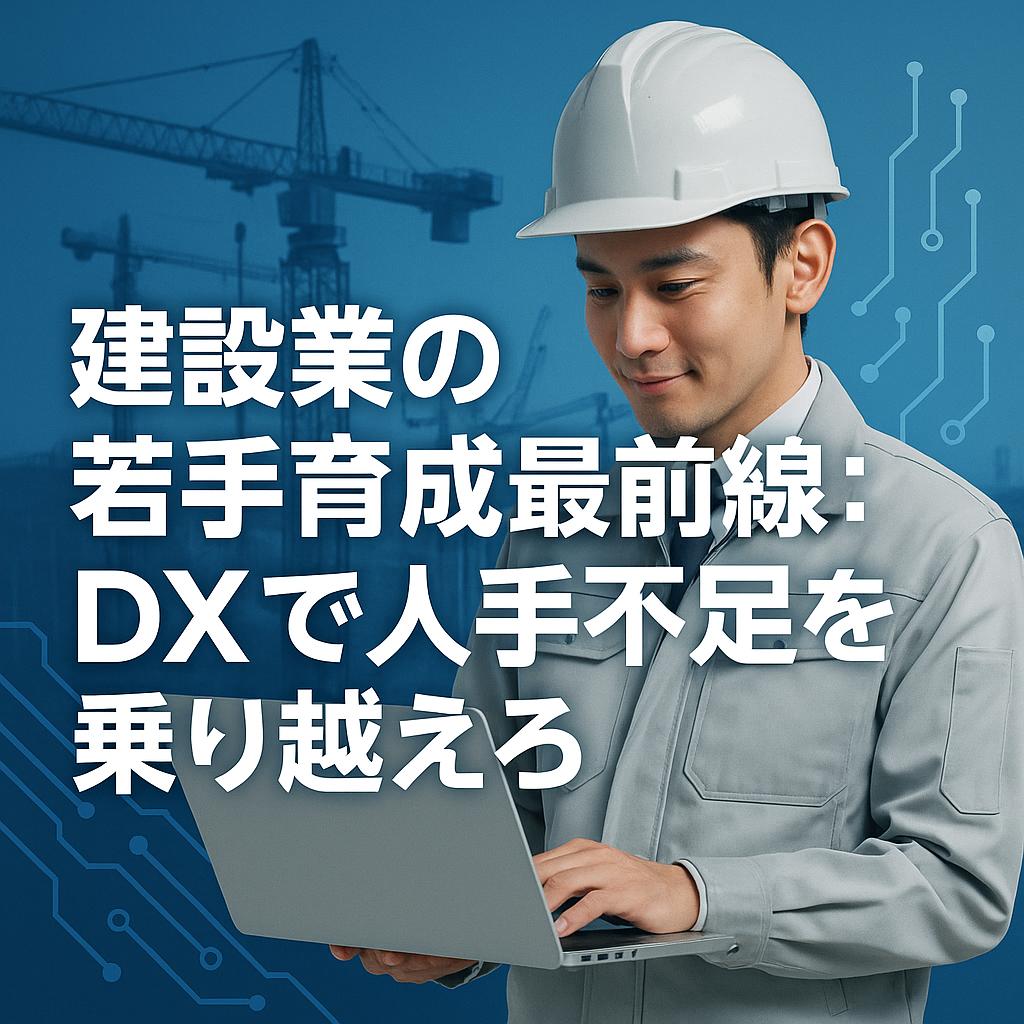 建設業の若手育成最前線:DXで人手不足を乗り越えろ