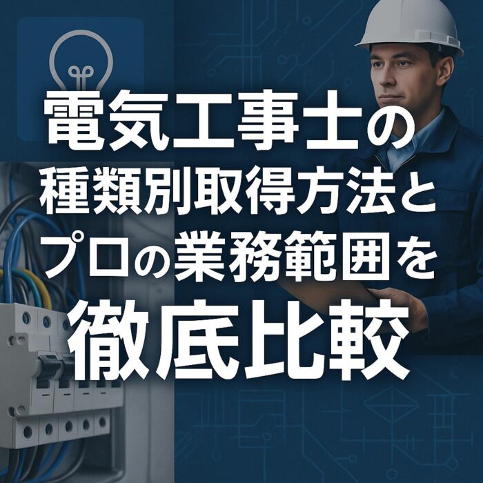 電気工事士の種類別取得方法とプロの業務範囲を徹底比較