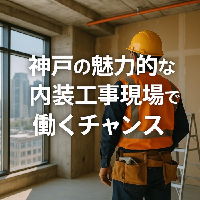 神戸の魅力的な内装工事現場で働くチャンス