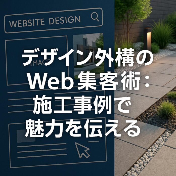 デザイン外構のWeb集客術：施工事例で魅力を伝える