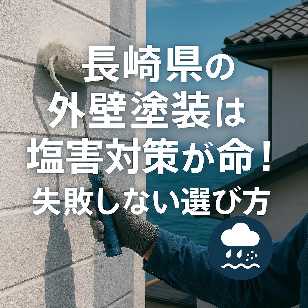 長崎県の外壁塗装は塩害対策が命!失敗しない選び方