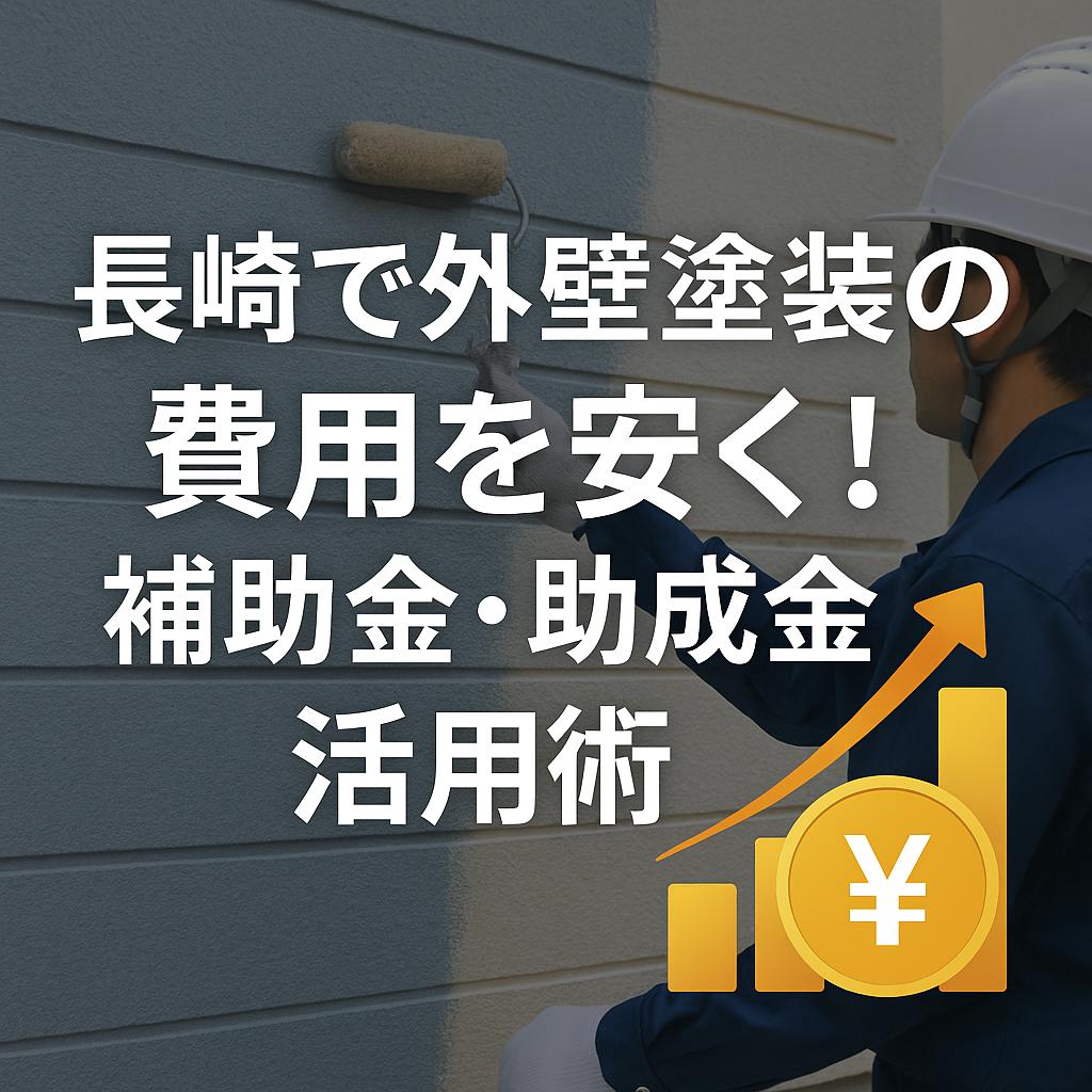 長崎で外壁塗装の費用を安く!補助金・助成金活用術
