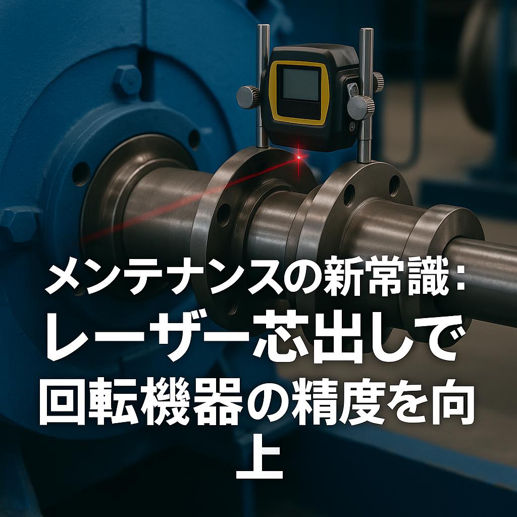 メンテナンスの新常識：レーザー芯出しで回転機器の精度を向上