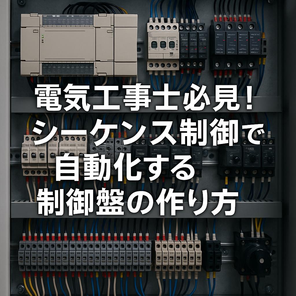 電気工事士必見!シーケンス制御で自動化する制御盤の作り方