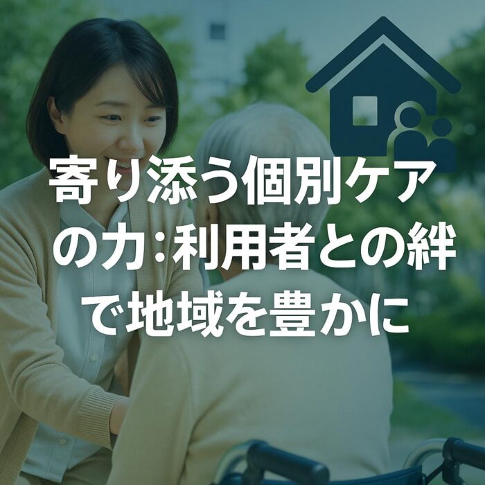 寄り添う個別ケアの力：利用者との絆で地域を豊かに
