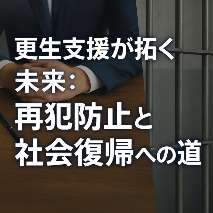 更生支援が拓く未来：再犯防止と社会復帰への道