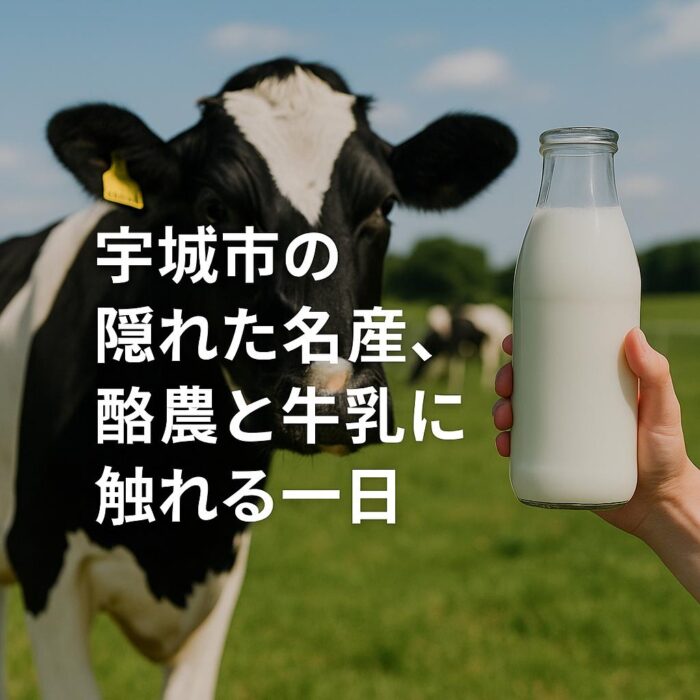 宇城市の隠れた名産、酪農と牛乳に触れる一日