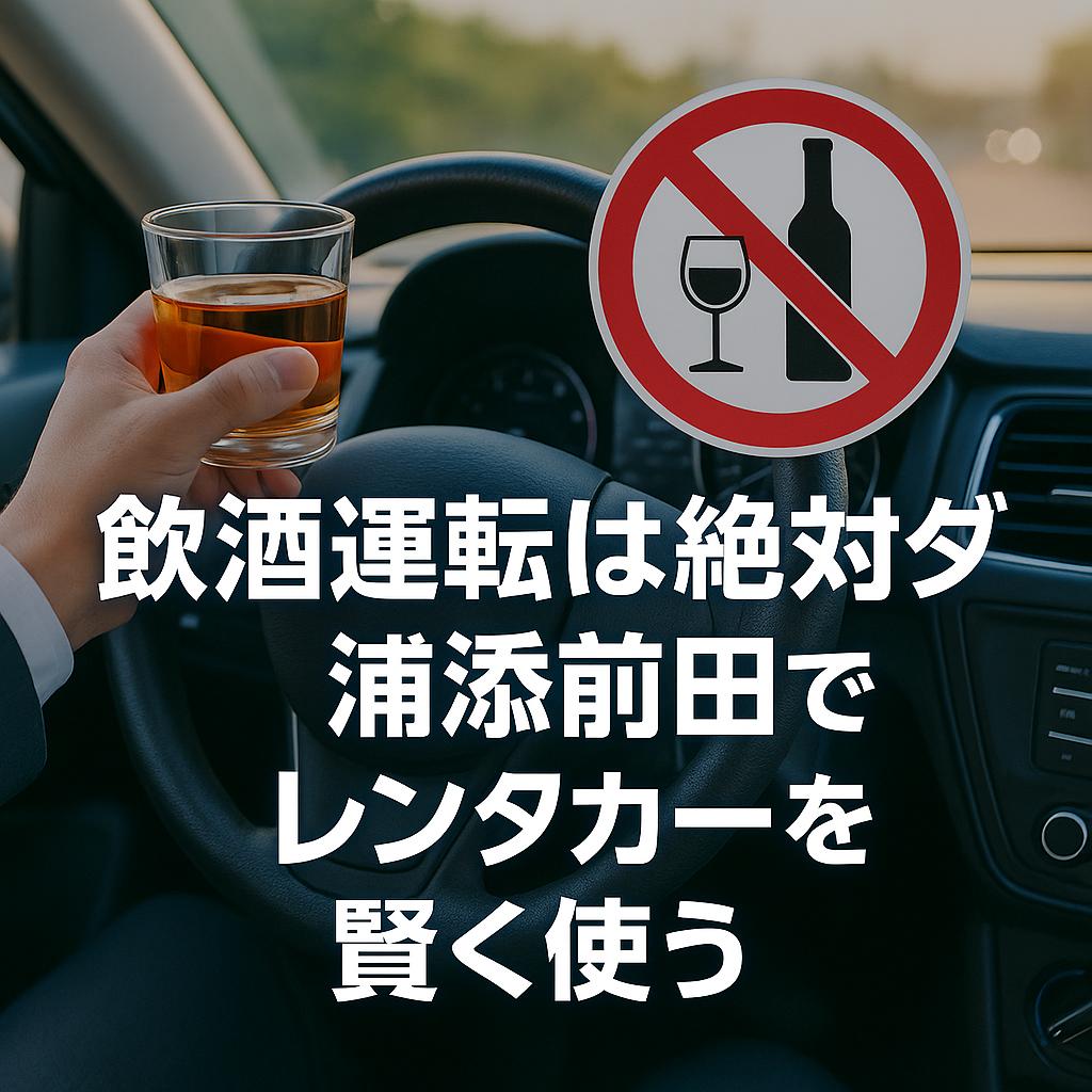 飲酒運転は絶対ダメ！浦添前田でレンタカーを賢く使う
