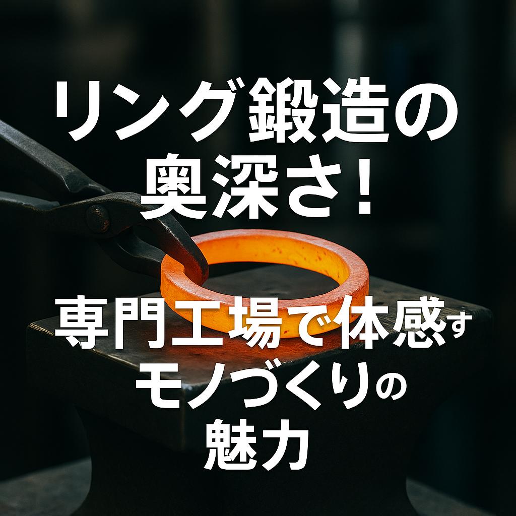 リング鍛造の奥深さ！専門工場で体感するモノづくりの魅力