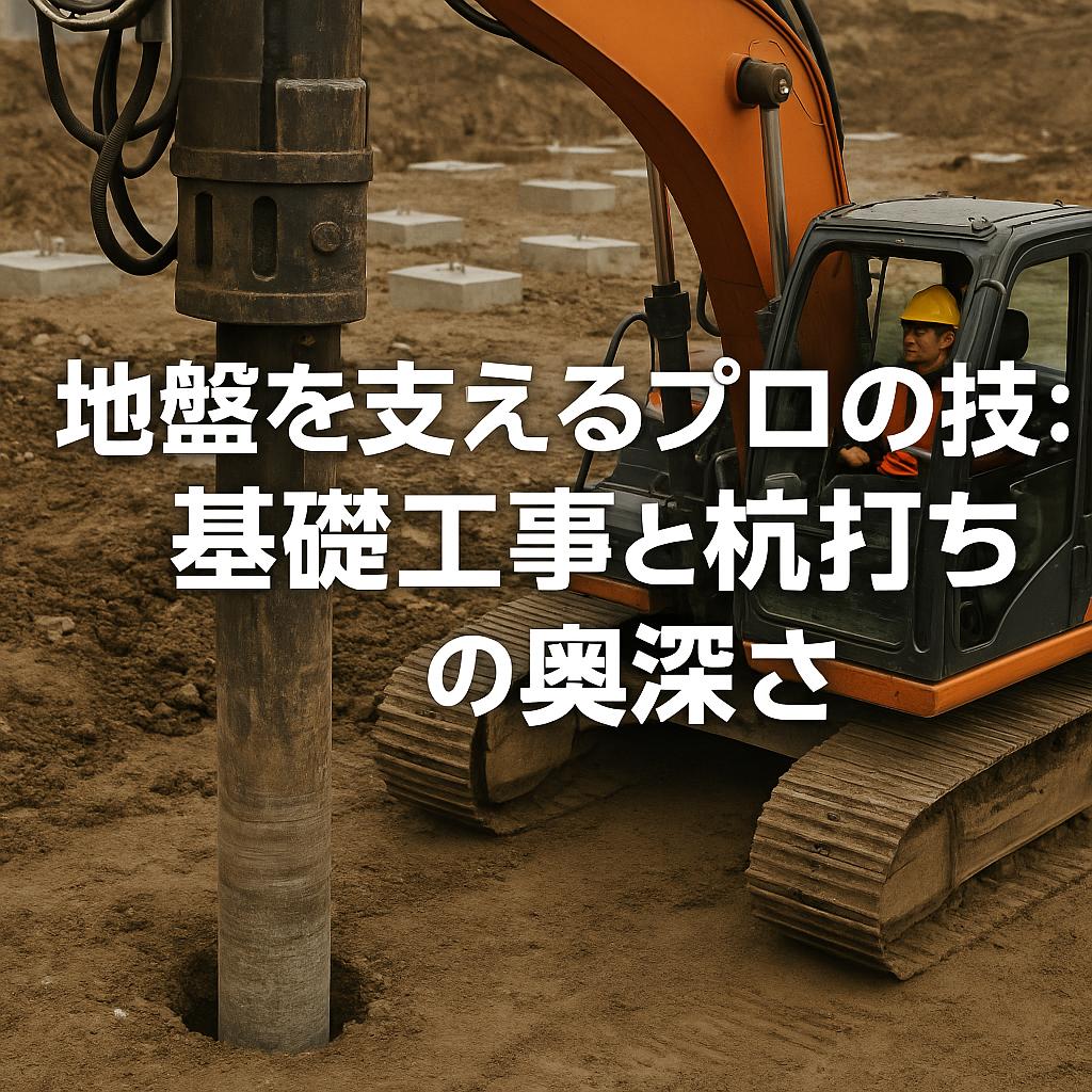 地盤を支えるプロの技：基礎工事と杭打ちの奥深さ