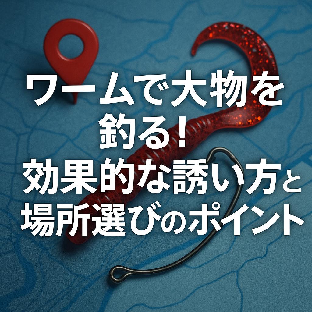 ワームで大物を釣る！効果的な誘い方と場所選びのポイント