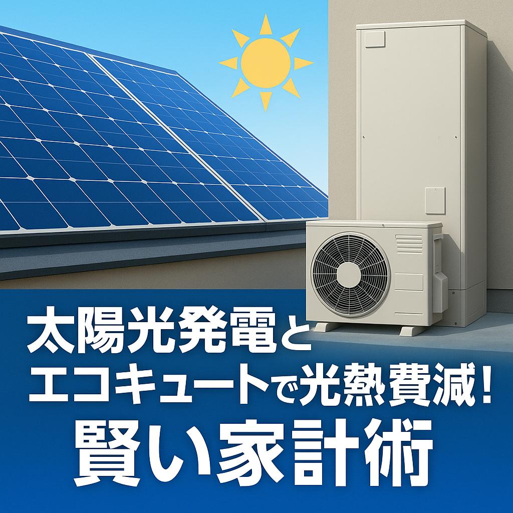 太陽光発電とエコキュートで光熱費削減!賢い家計術
