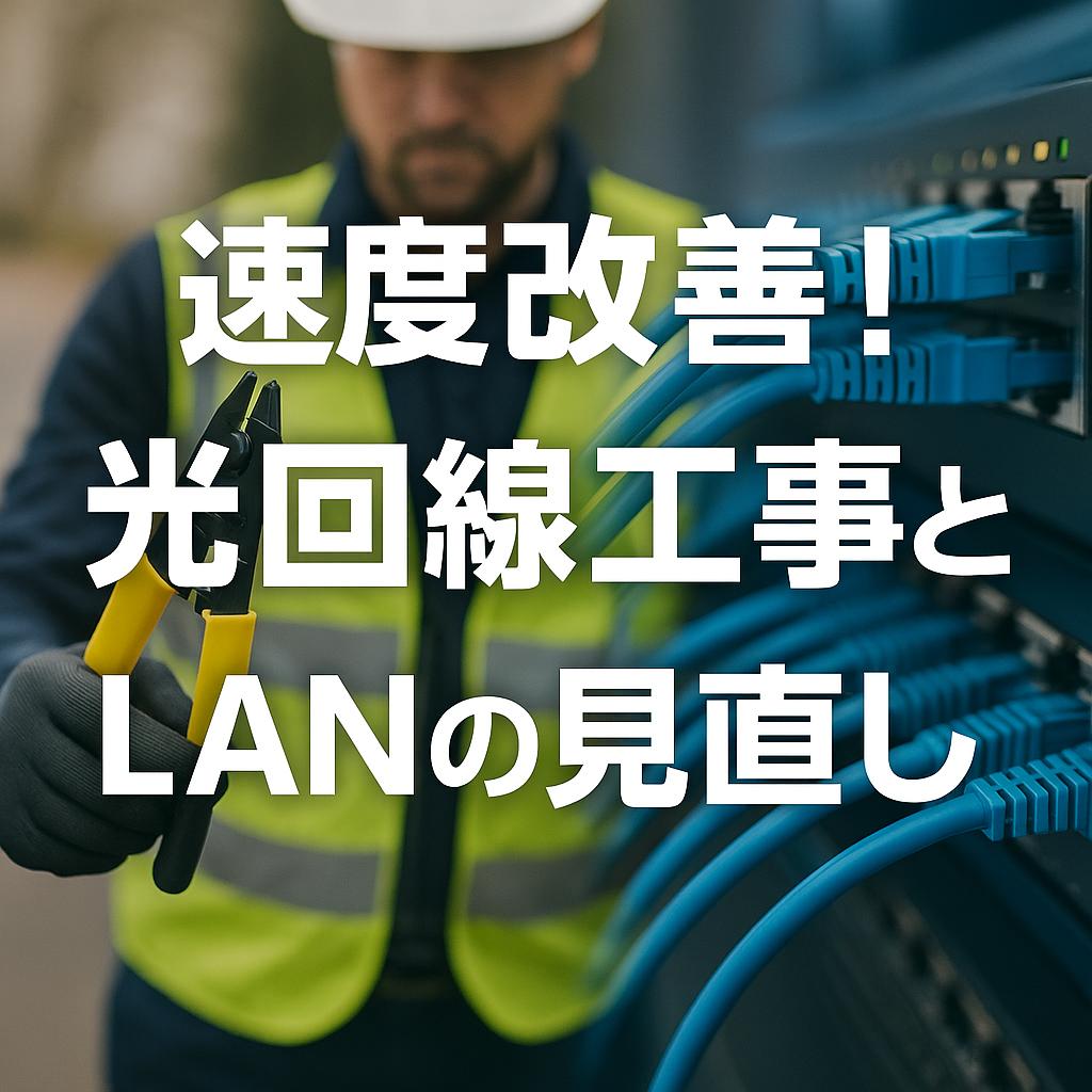 速度改善！光回線工事とLANの見直し