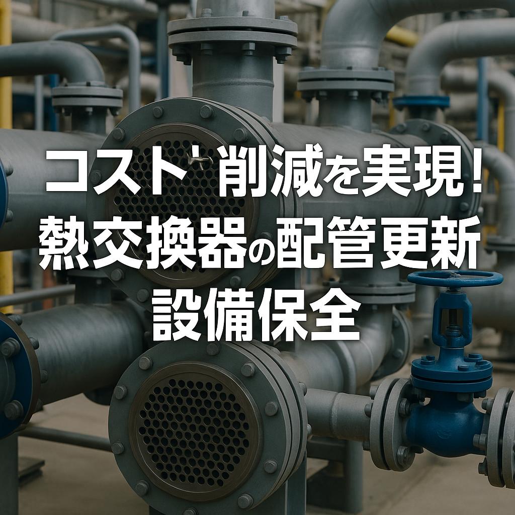 コスト削減を実現！熱交換器の配管更新と設備保全