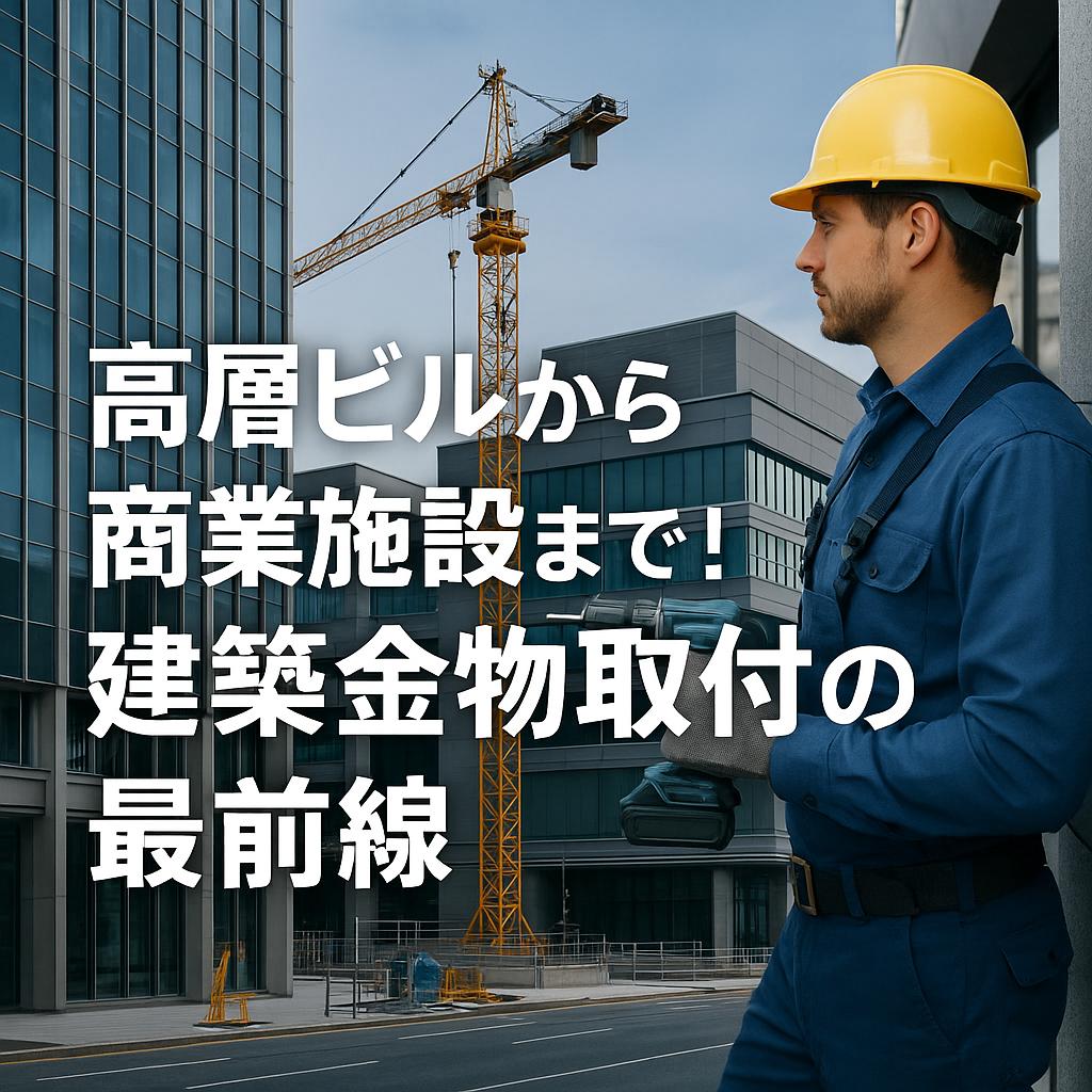 高層ビルから商業施設まで！建築金物取付の最前線