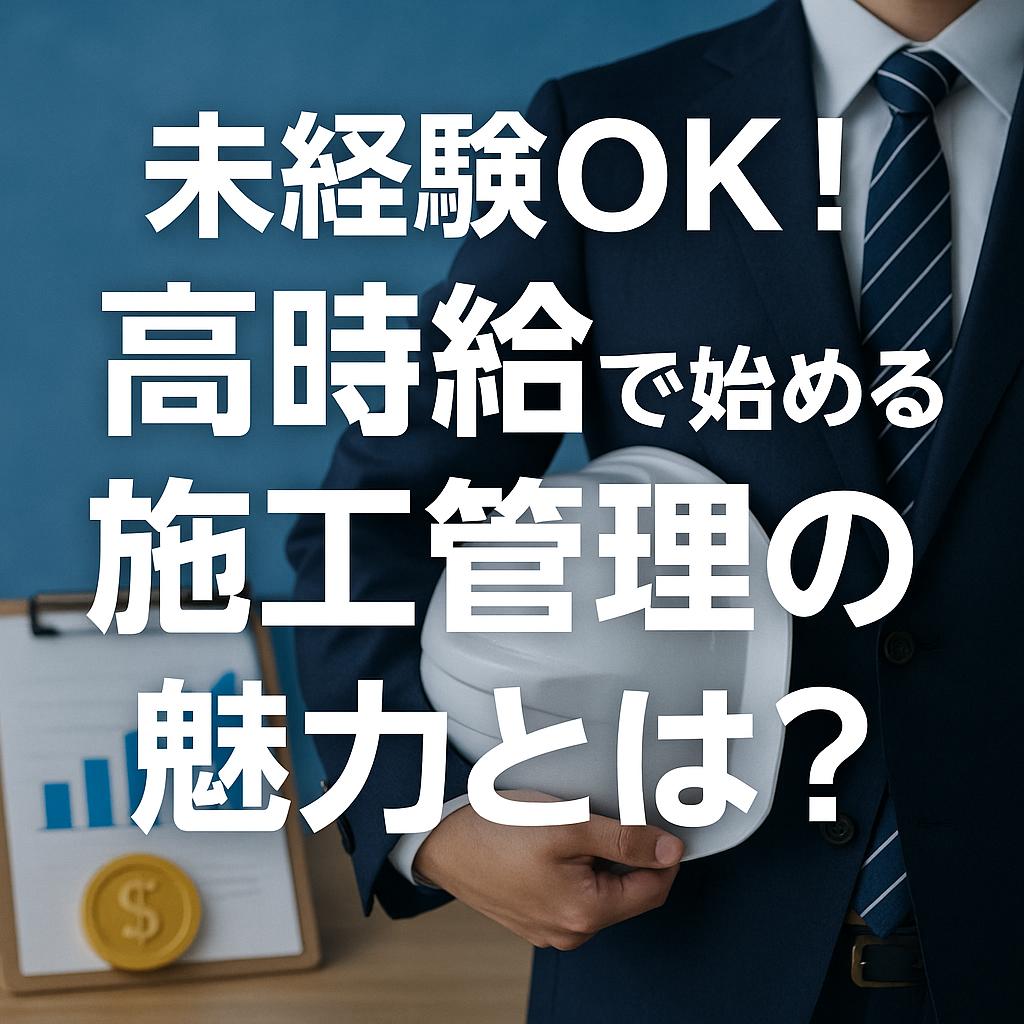 未経験OK!高時給で始める施工管理の魅力とは?