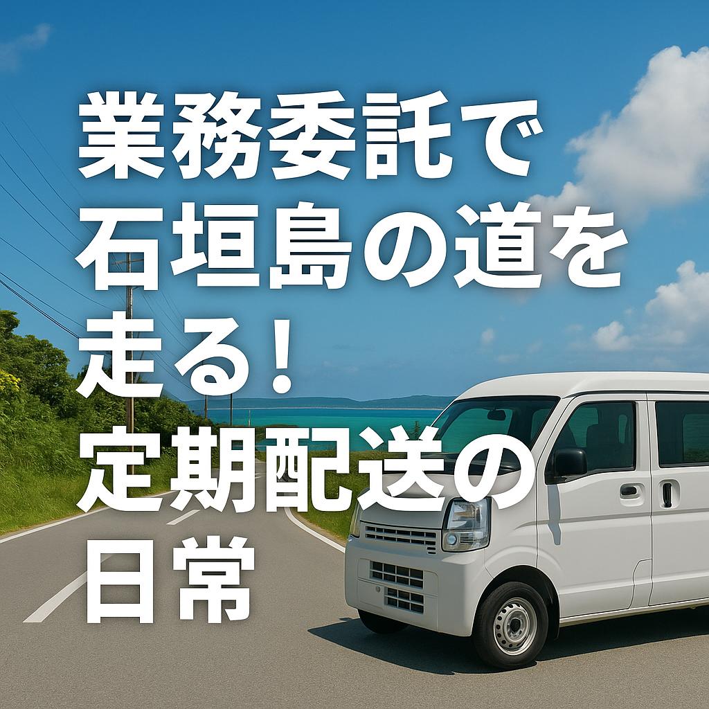 業務委託で石垣島の道を走る!定期配送の日常
