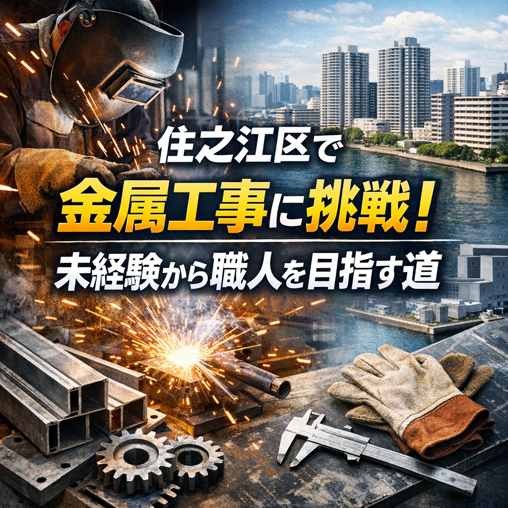 住之江区で金属工事に挑戦！未経験から職人を目指す道