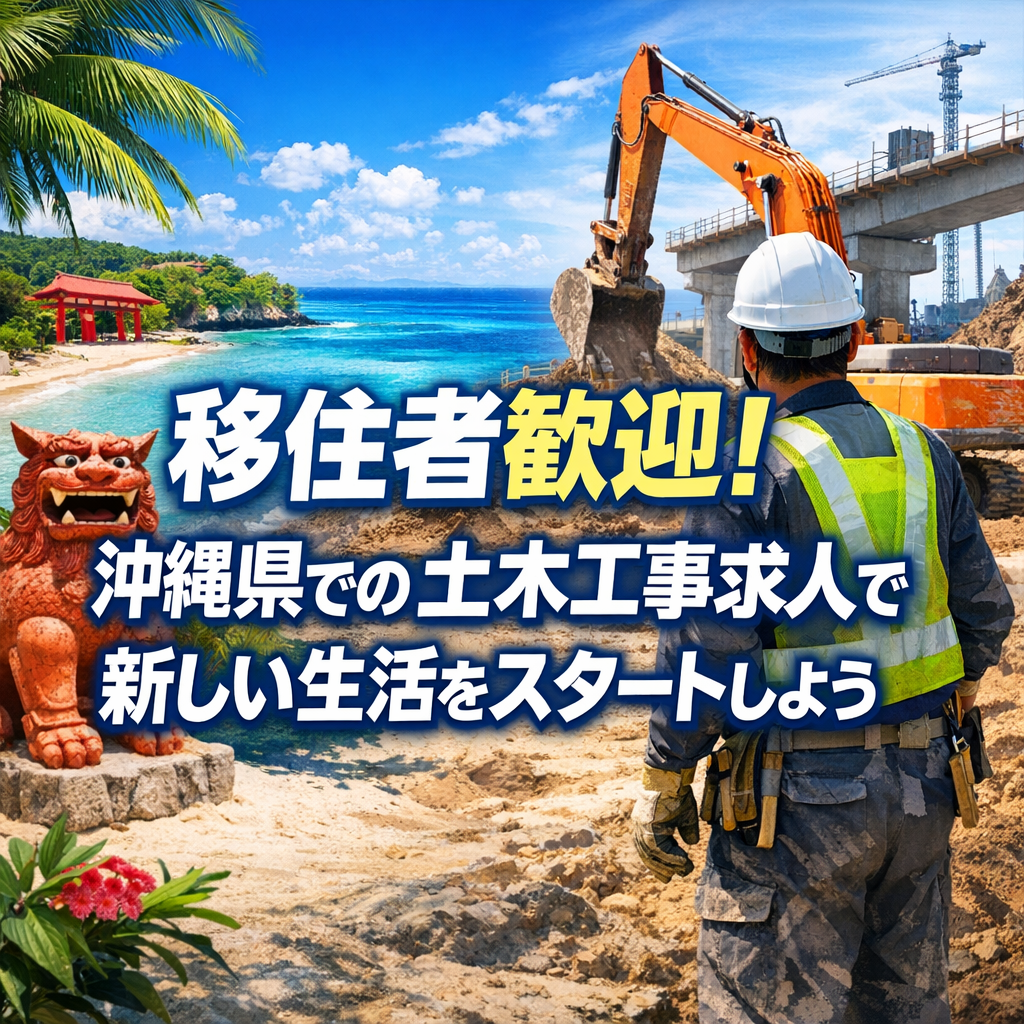 移住者歓迎！沖縄県での土木工事求人で新しい生活をスタートしよう