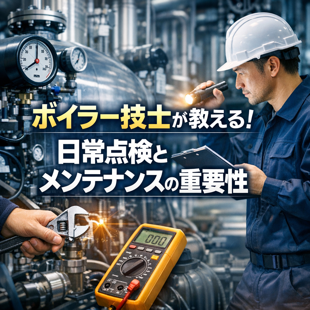 ボイラー技士が教える！日常点検とメンテナンスの重要性
