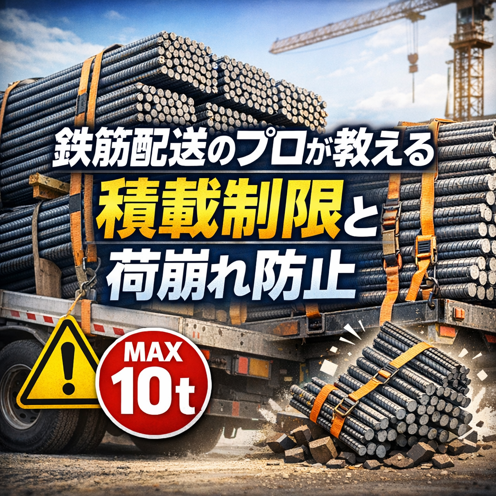 鉄筋配送のプロが教える積載制限と荷崩れ防止