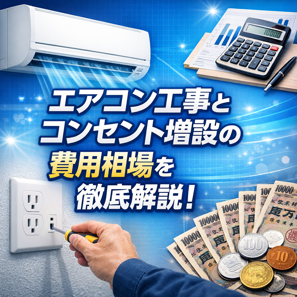 エアコン工事とコンセント増設の費用相場を徹底解説！