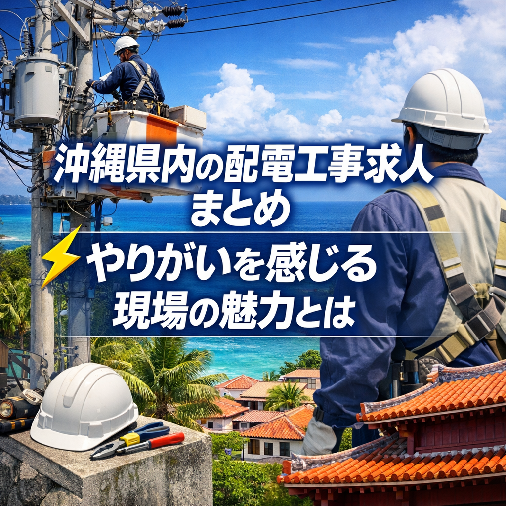 沖縄県内の配電工事求人まとめ｜やりがいを感じる現場の魅力とは