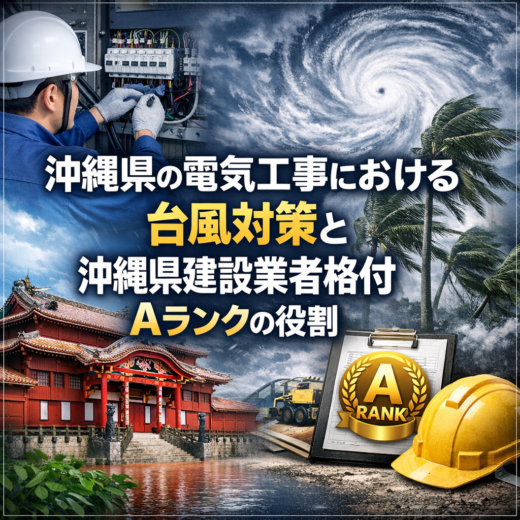 沖縄県の電気工事における台風対策と沖縄県建設業者格付 Aランクの役割