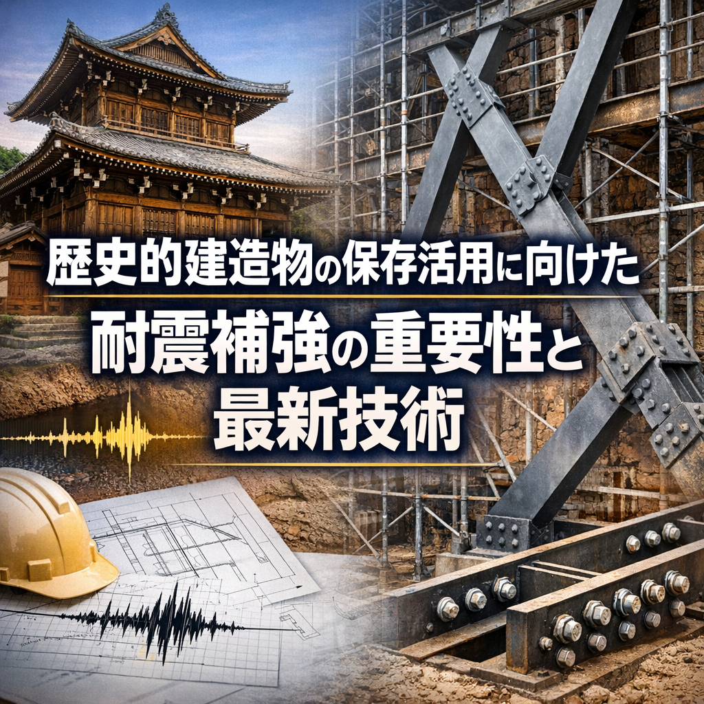 歴史的建造物の保存活用に向けた耐震補強の重要性と最新技術