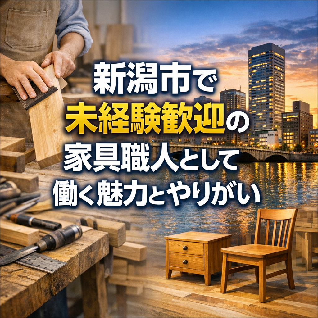新潟市で未経験歓迎の家具職人として働く魅力とやりがい