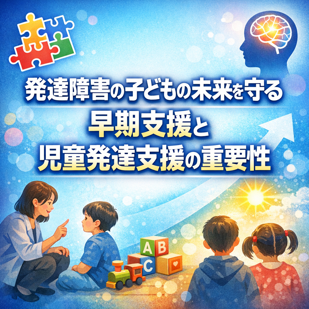 発達障害の子どもの未来を守る早期支援と児童発達支援の重要性