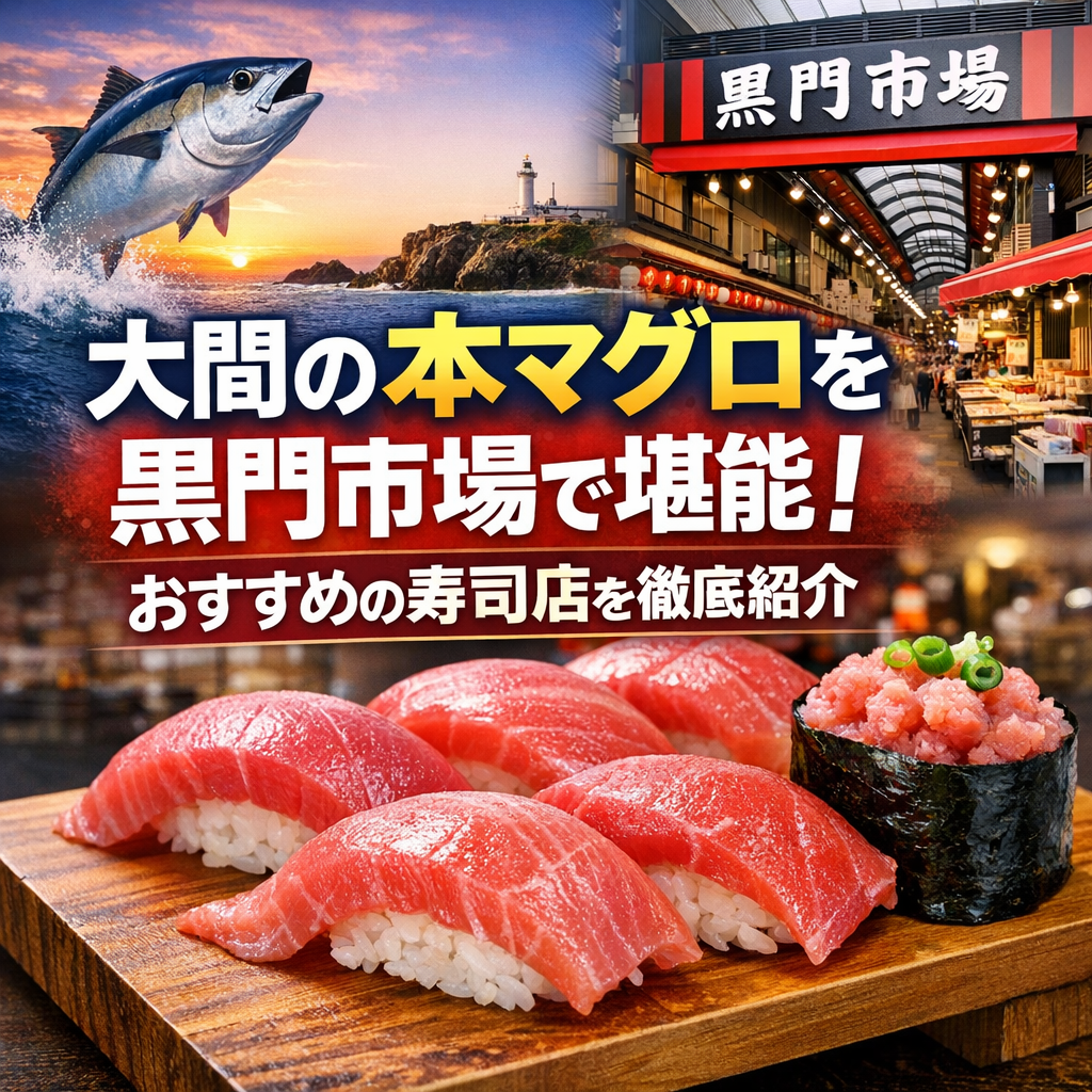 大間の本マグロを黒門市場で堪能！おすすめの寿司店を徹底紹介