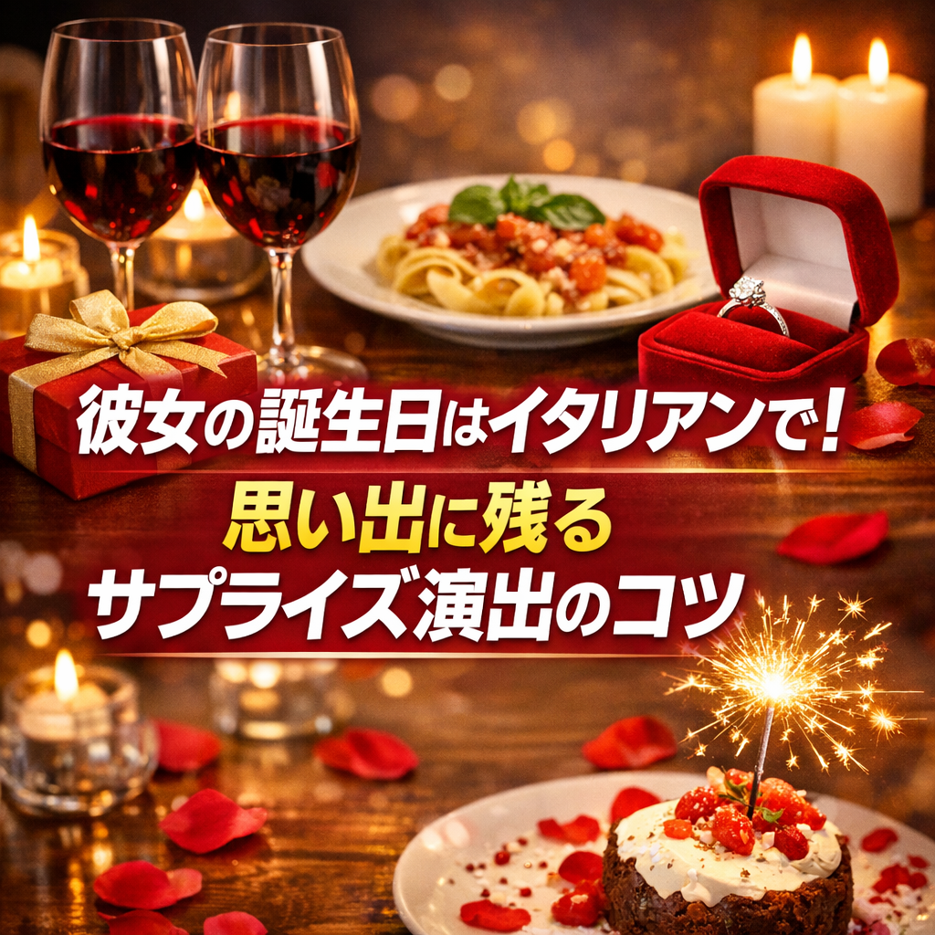 彼女の誕生日はイタリアンで！思い出に残るサプライズ演出のコツ