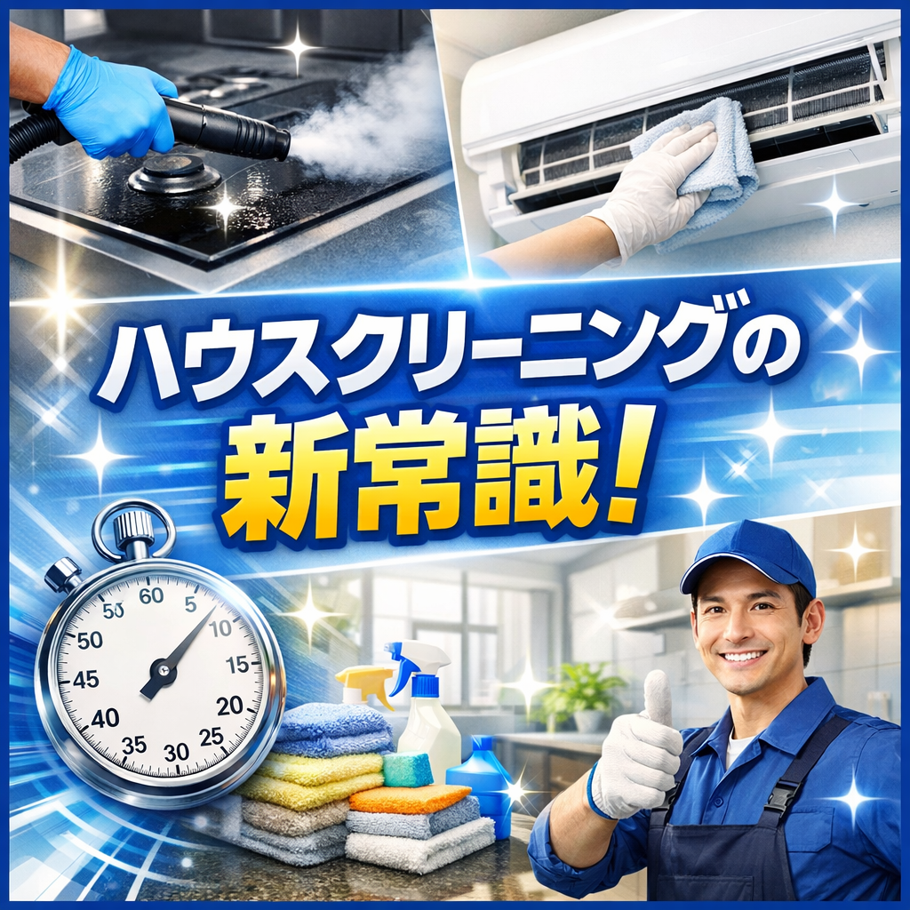 ハウスクリーニングの新常識！プロの技術で圧倒的時短