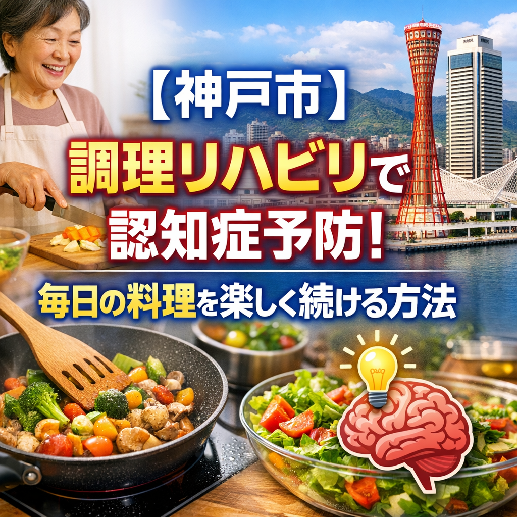 【神戸市】調理リハビリで認知症予防！毎日の料理を楽しく続ける方法