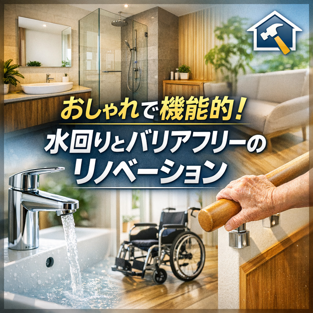 おしゃれで機能的!水回りとバリアフリーのリノベーション